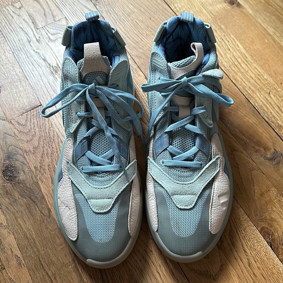 Mens Adidas Zone Boost Pusha T King Push Baby Blue Sneakers - Picture 3 of 4